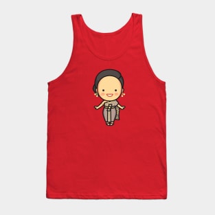 Cute Thai Bride in Traditional Clothing Cartoon Tank Top